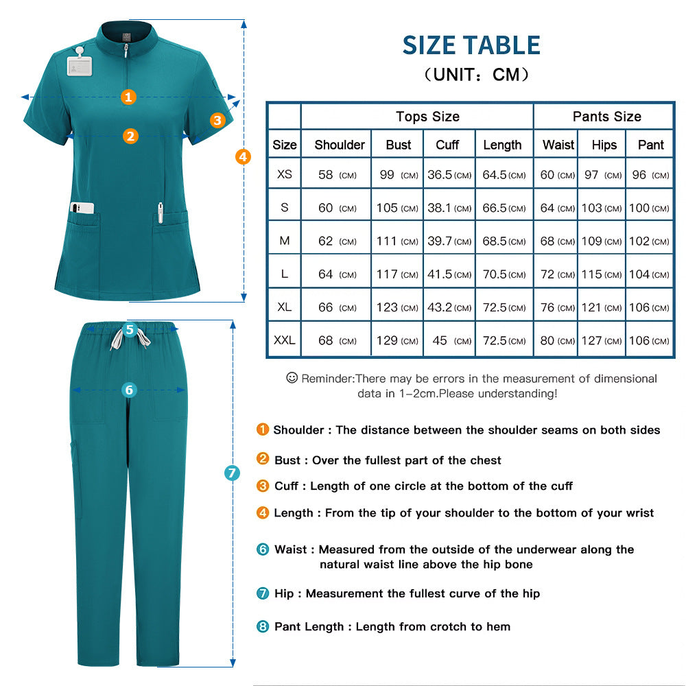 Surgical Scrubs For Nurses And Doctors Operating Room Uniform Set