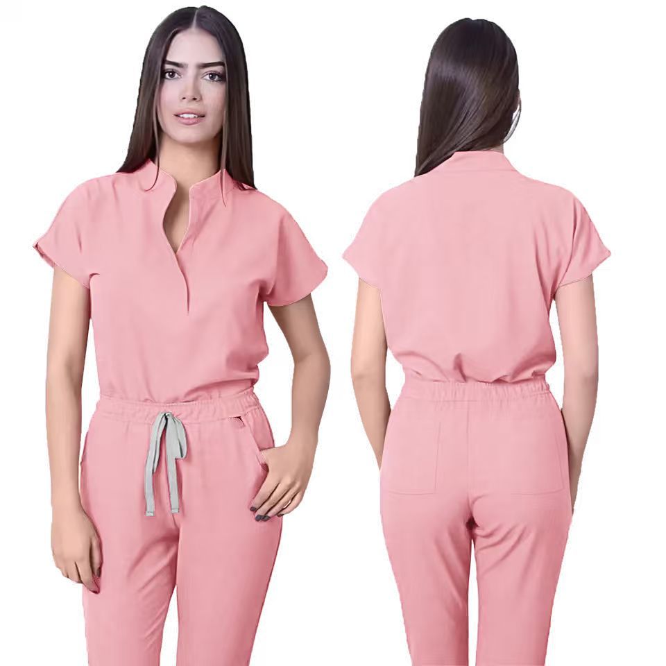 Sleeveless Casual Scrubs Set For Female Doctors