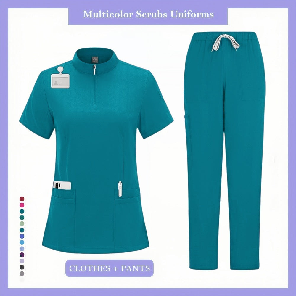 Surgeon And Nurse Scrubs Pet Hospital Scrub Tops