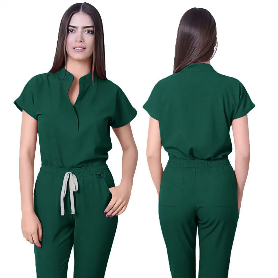 Sleeveless Casual Scrubs Set For Female Doctors