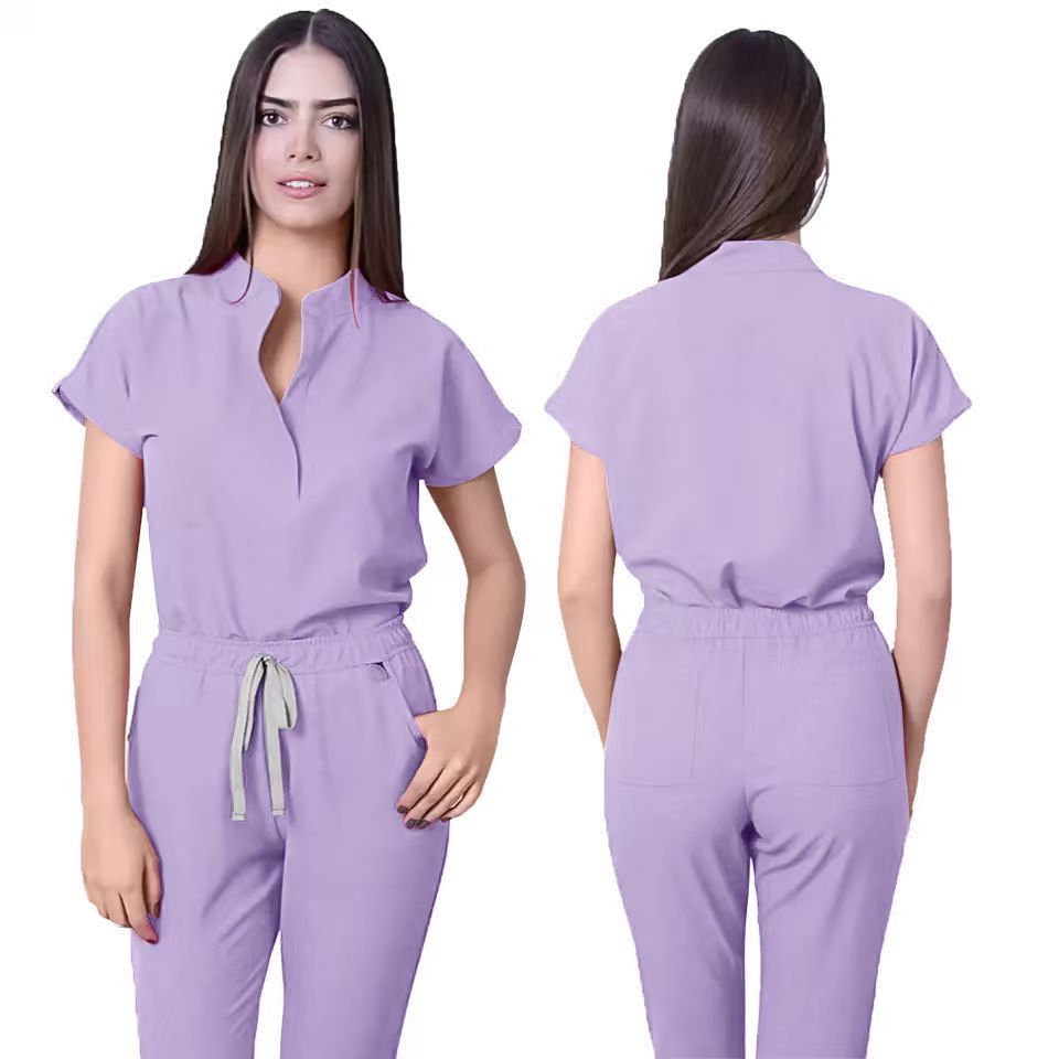 Sleeveless Casual Scrubs Set For Female Doctors