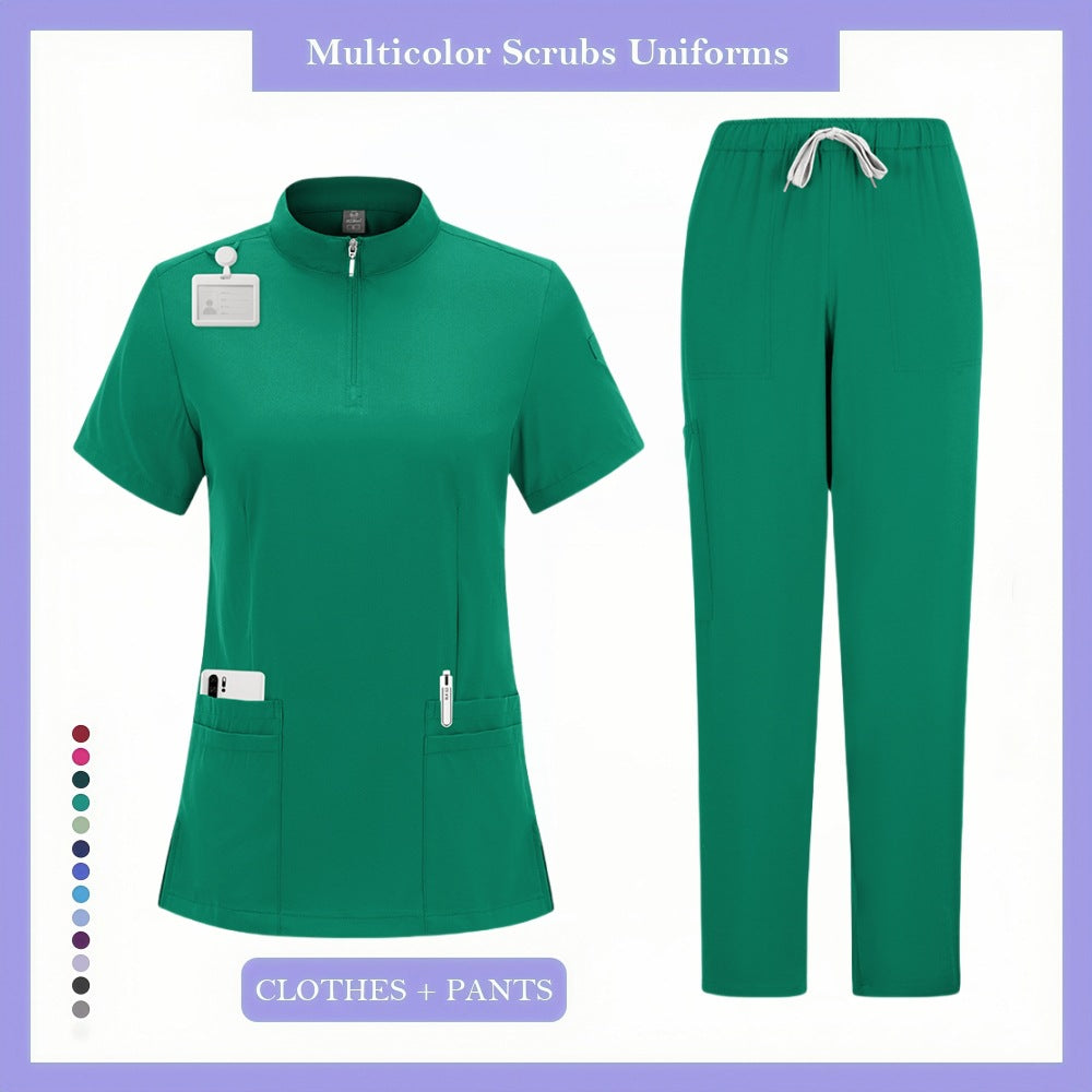 Surgeon And Nurse Scrubs Pet Hospital Scrub Tops