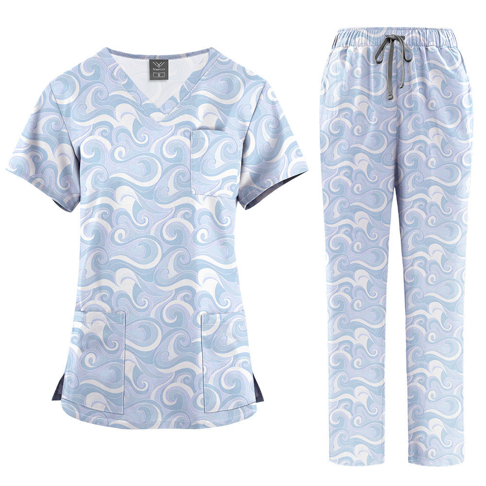 Printed Wash Comfortable Breathable Nurse Uniform