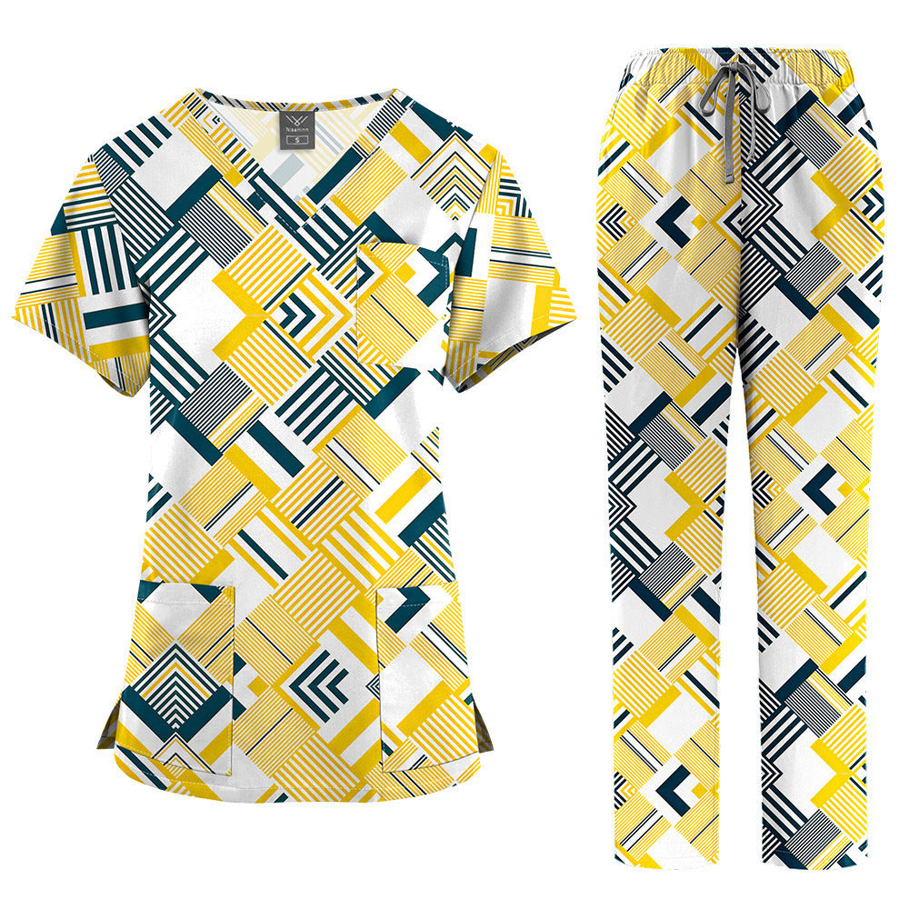 Printed Wash Comfortable Breathable Nurse Uniform