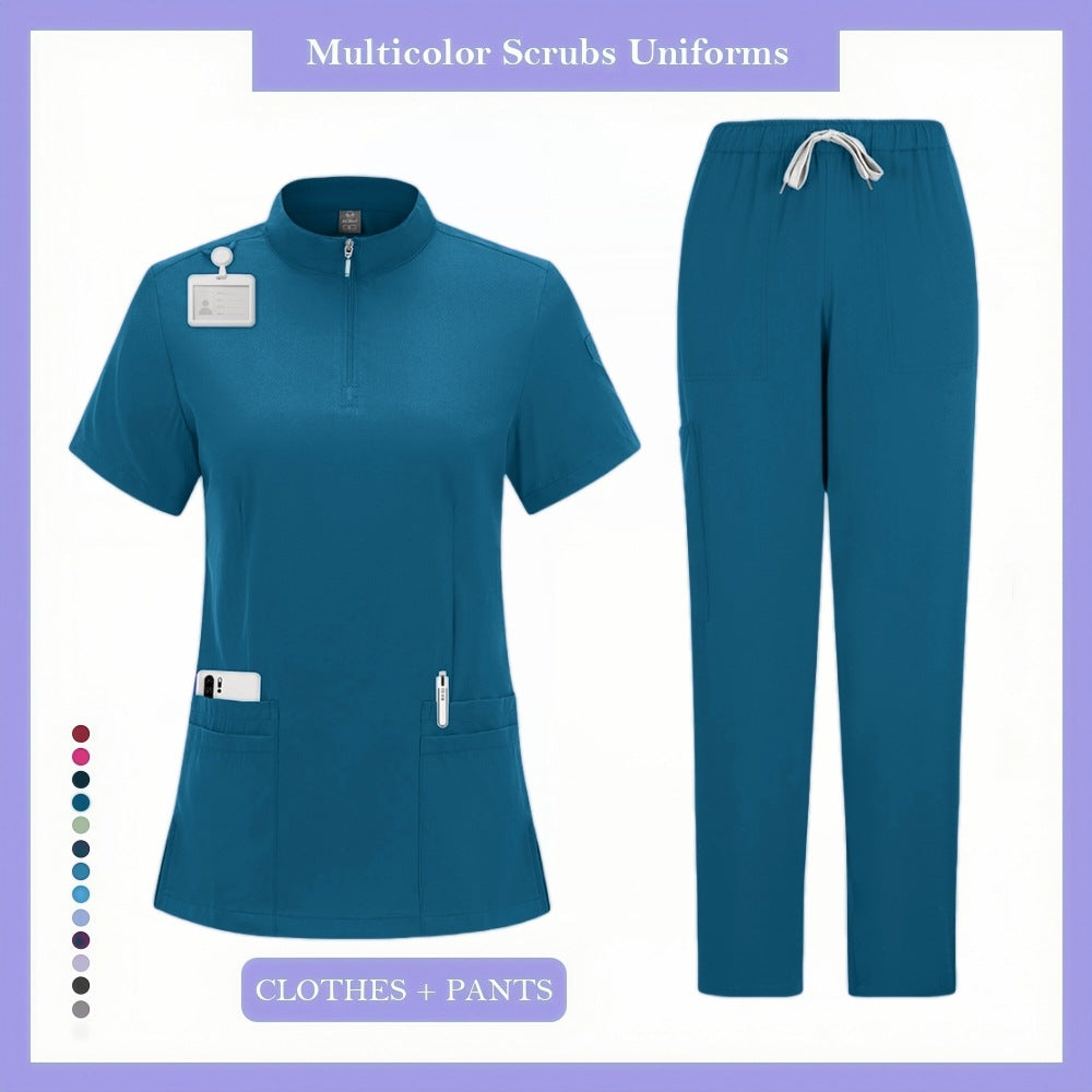 Surgeon And Nurse Scrubs Pet Hospital Scrub Tops